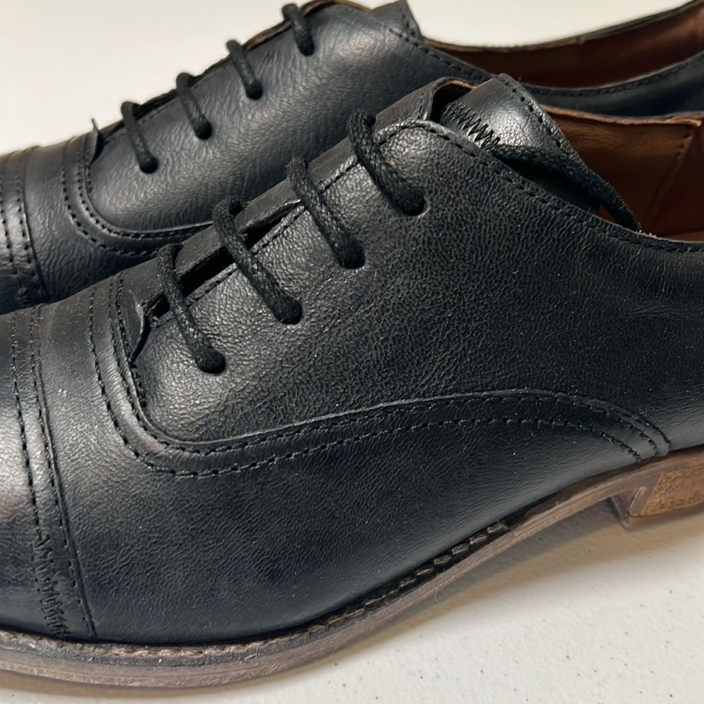 Josef Seibel Sienna 85 Black Leather Oxford Shoes EU 36 Women’s Comfort Lace Up - Picture 7 of 8